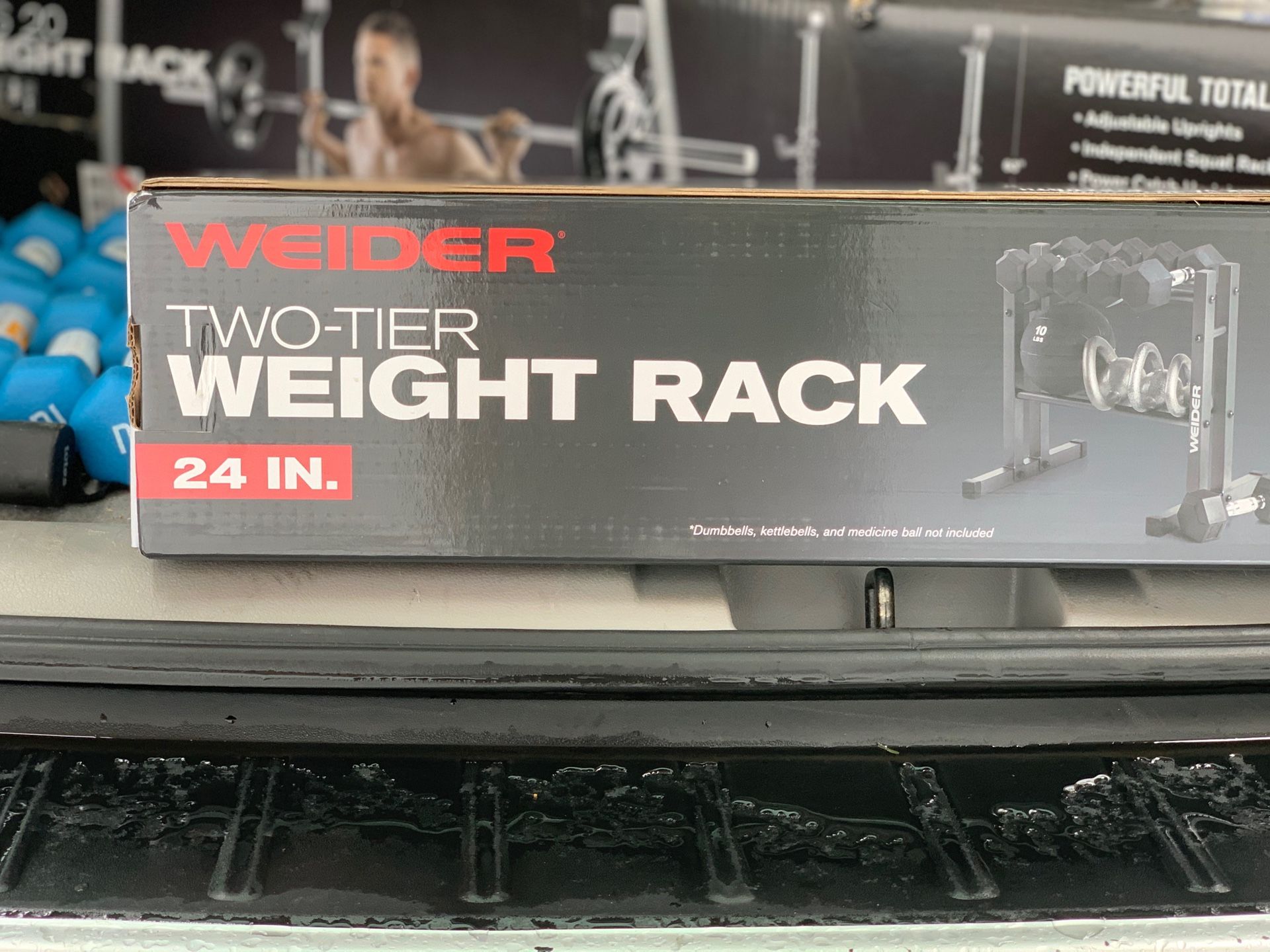 Weider Two Tier Utility Weights Rack for Dumbbell Kettlebell and