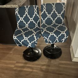 FRee 2 Stool Chairs With Covers 