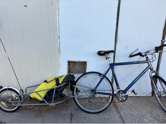Single wheel bicycle trailer