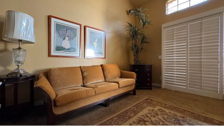 Set of 2 Vintage Rattan Sofas
