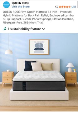 Queen Rose Firm Queen Hybrid Mattress 12 Inch