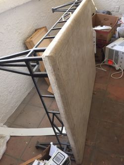 Big stone coffee table can use for bench $190