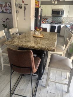 Dining table and chairs