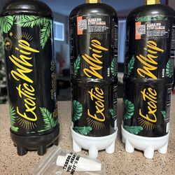 Exotic Whip  3 Canisters And 1 Top.  #670 2# 640