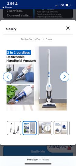 Vacmaster VSD1801 Cordless 2 in 1 Handheld Stick Vacuum Cleaner Rechargeable Li