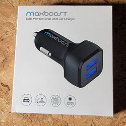 Maxboost Dual Port Car Charger - 4.8 Amps