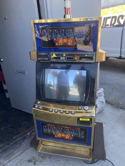 Multi Game Video Slot Machine With Stand Sold as is
