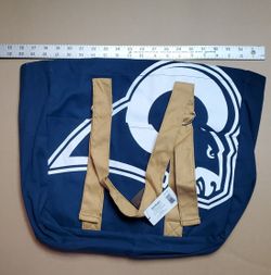 New LA Rams XL Logo Canvas Tote Bag