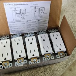 15a Decora Style Tamper Resistant Outlets