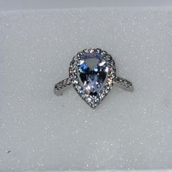 PEAR Shaped C.Z RING