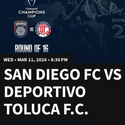 San Diego FC Vs Deportivo Toluca FC 