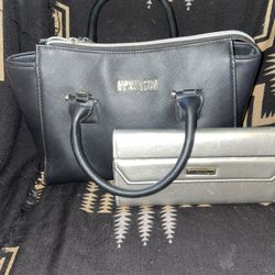 Chemical Handbag With Silver Wallet