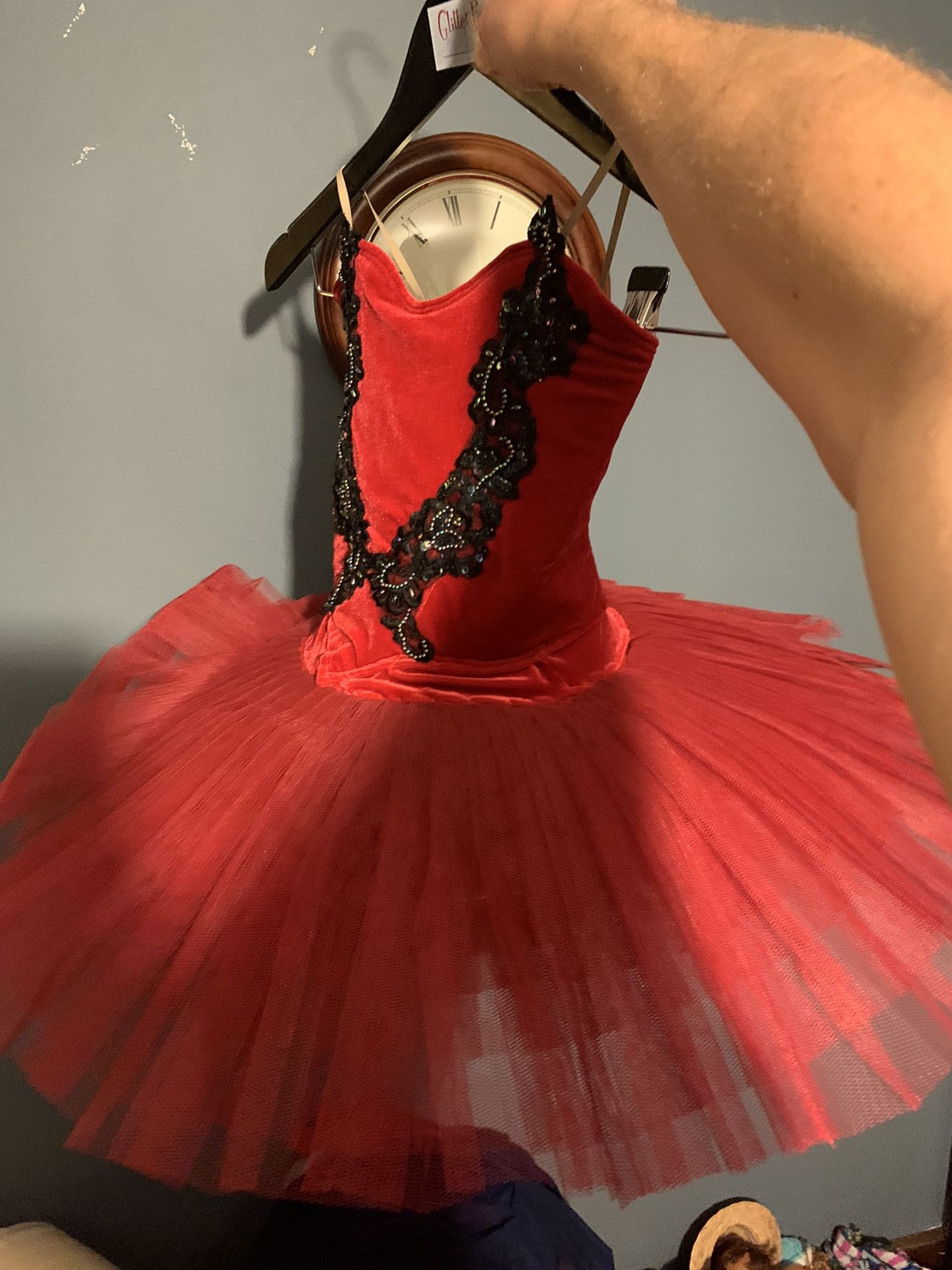 Red /Black Medium Child Tutu For ~7-10 Yr Old