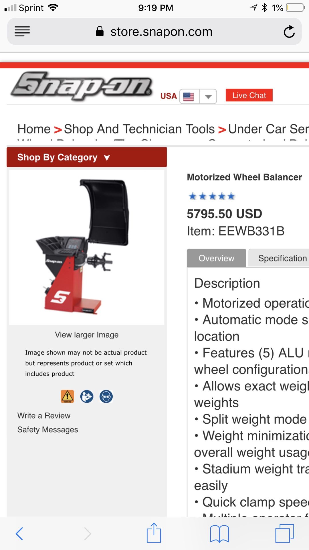 Snap on wheel balancer and tools