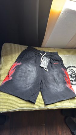 Hellstar sport flame shorts