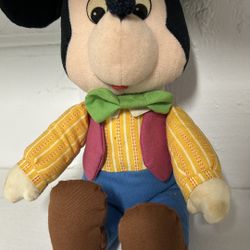 Vintage Disney Mickey Plush 1981