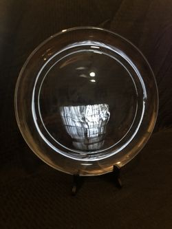 Clear Glass Platter 13”