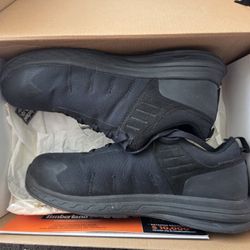 Timberland PRO Overdrive Composite Safety Toe shoes. Featuring electrical hazard protection, anti-fatigue technology, slip resistance and abrasion-res