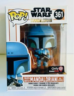 Funko Pop Star Wars Death Watch Mandalorian (No Stripes) GameStop Exclu #361 New