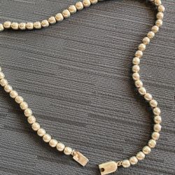 Vintage Sterling Silver Ball Necklace Heavy Duty Clasp