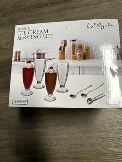 New Inbox Nine Piece Ice Cream Serving Set