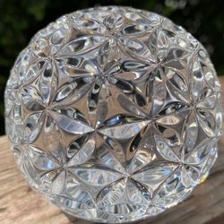 Waterford Crystal Star of Hope Times Square 2000 Solid Ball Paperweight 3" Diameter 