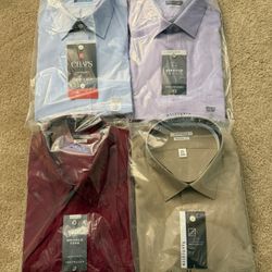 4 New Dress Shirts XXL