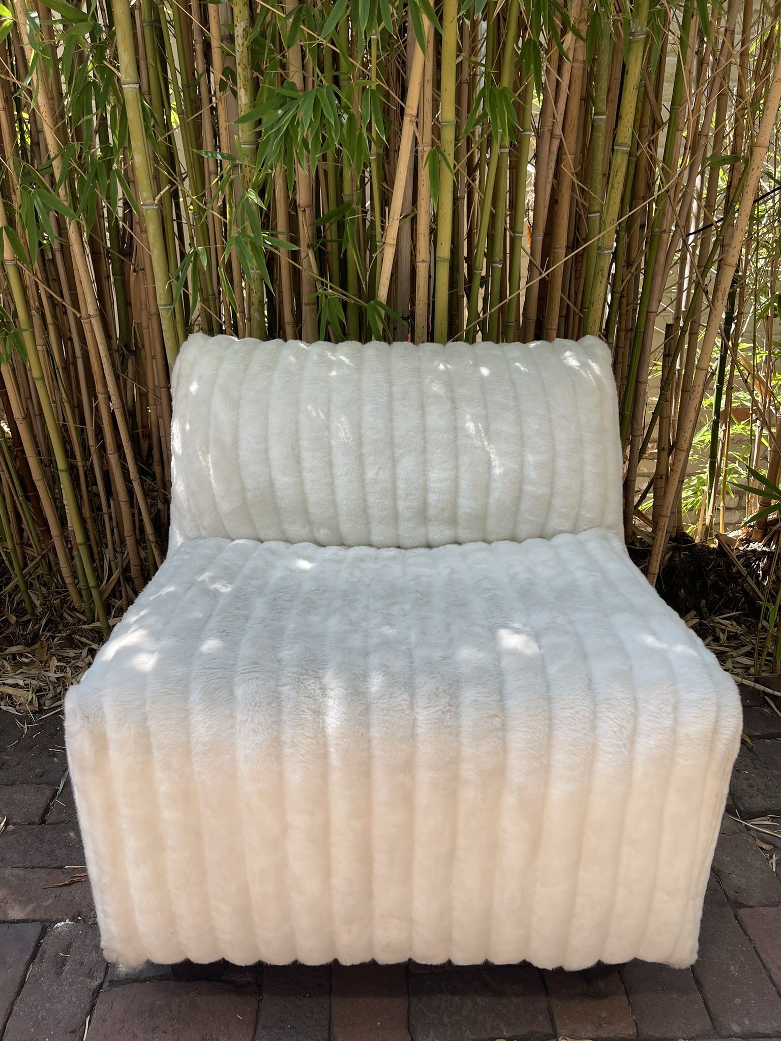 Howard Elliott Living Room Pod Chair with Removable Fur Cover