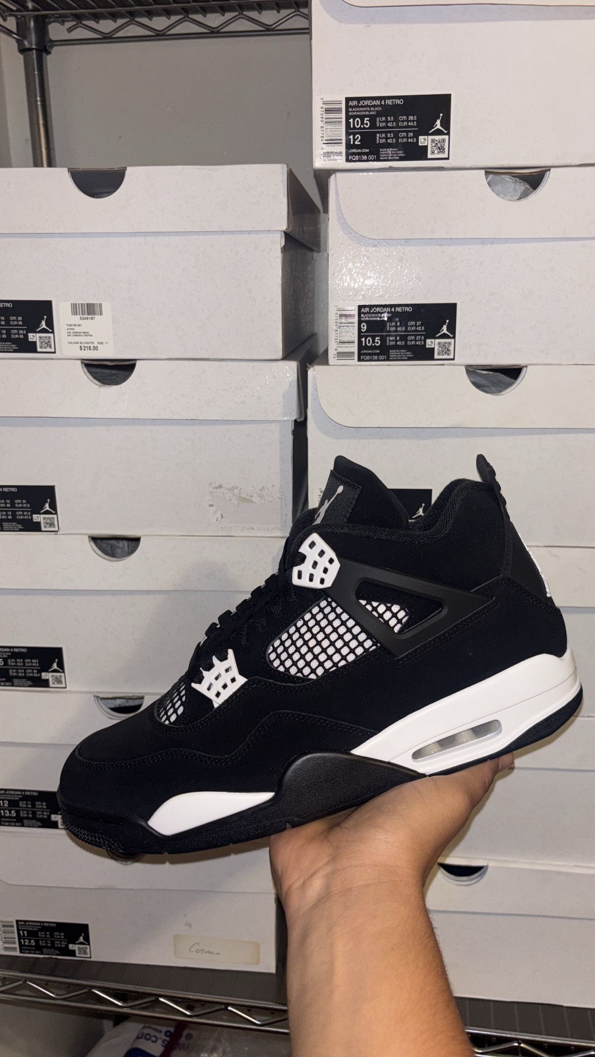 Jordan 4 Retro White Thunder