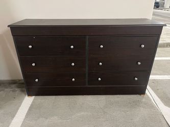 Six-Drawer Wooden Dresser