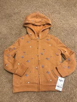 NEW! Toddler Girl’s 4T Hooded Fleece Jacket