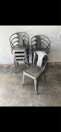 Metal Stackable Chairs