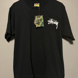 bape x stussy tee
