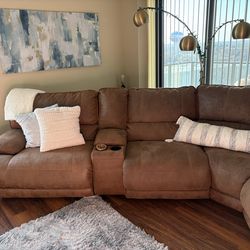 Napa Leather Reclining Couch