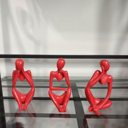Thinker Statue Figurines Set