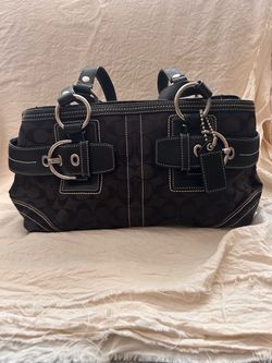 Coach Black Soho Satchel, Size: 13"L X 4.5"W X 7"H