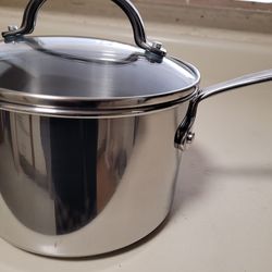 New stainless steel cookware pot with lid