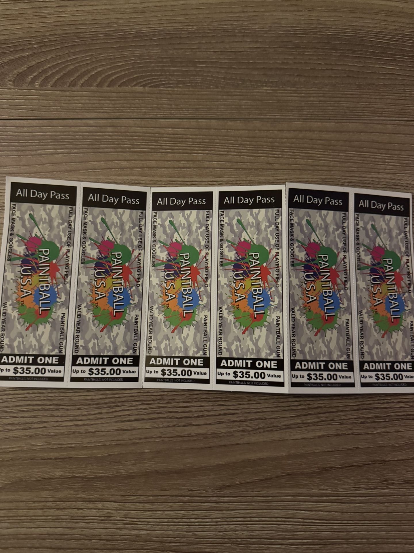 Paintball Tickets