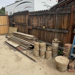 Free Wood And Round Cement Weigh 
