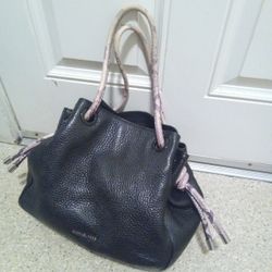 Michael Kors black  Leather Shoulder Bag 