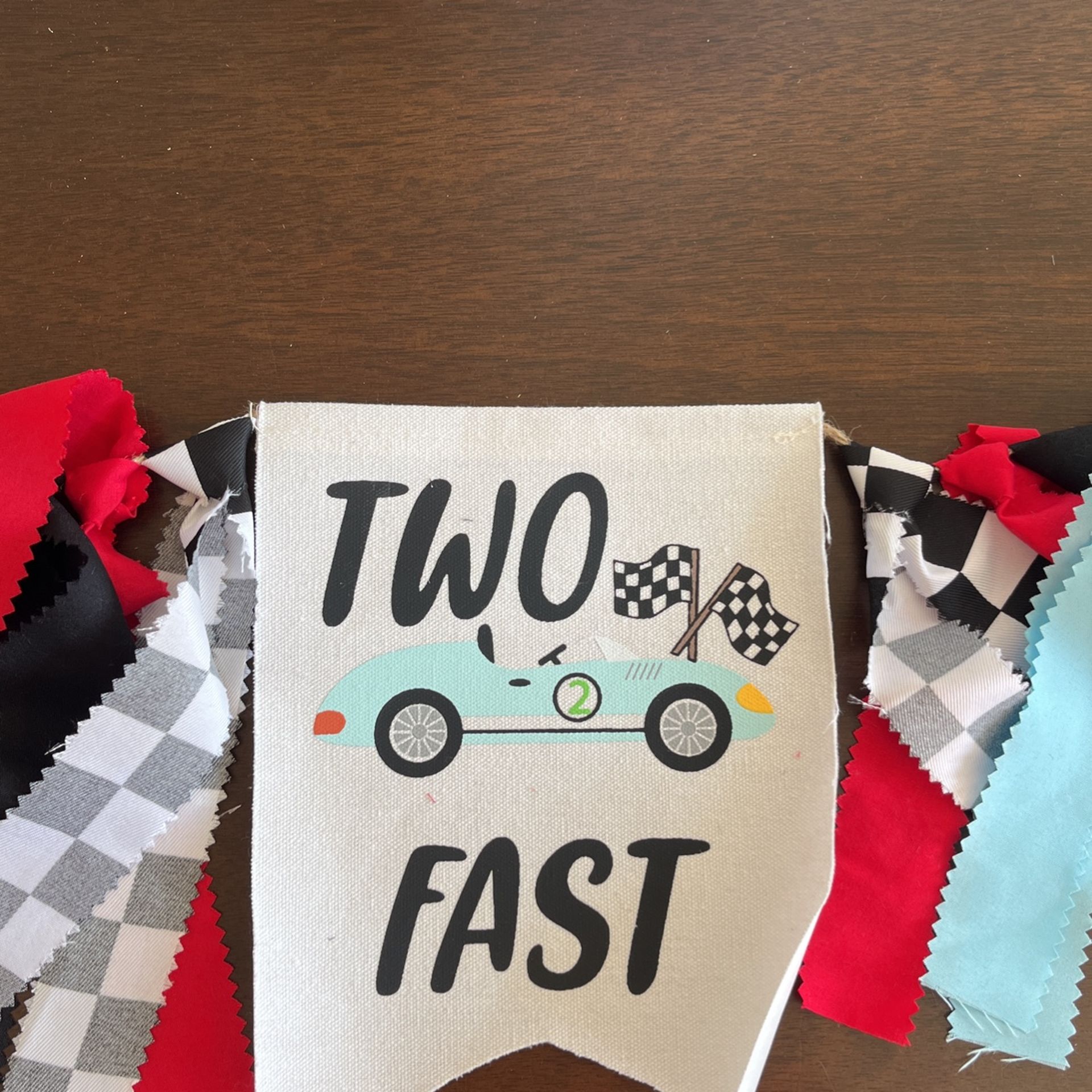 Two Fast High Chair Banner
