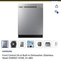 Dishwasher  Build In 24" Stainless Steel 