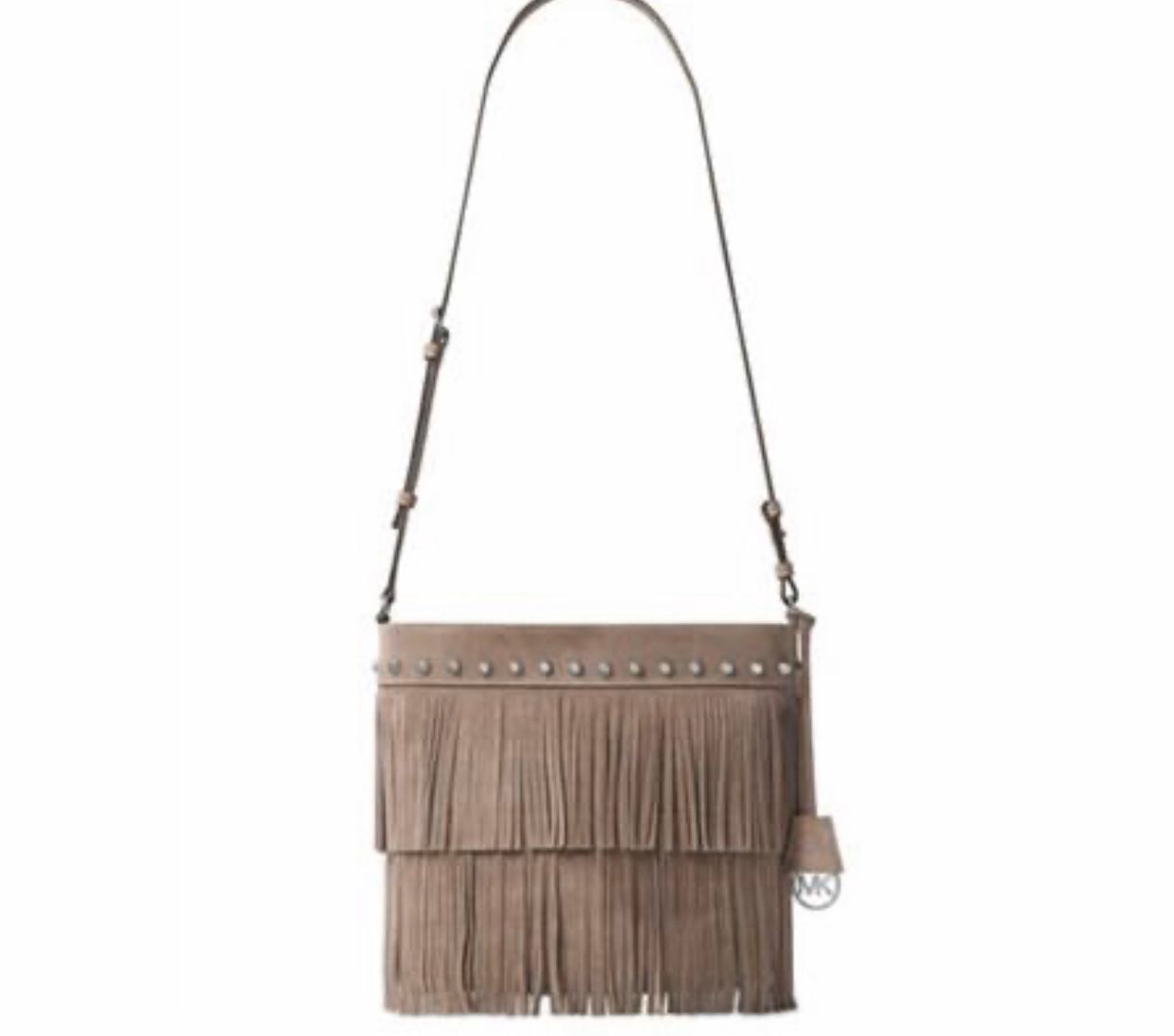 Michael Kors Billy fringe bag/purse in color Dune