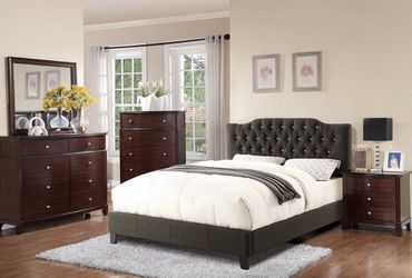 Full size bed frame and mattress orthopedic