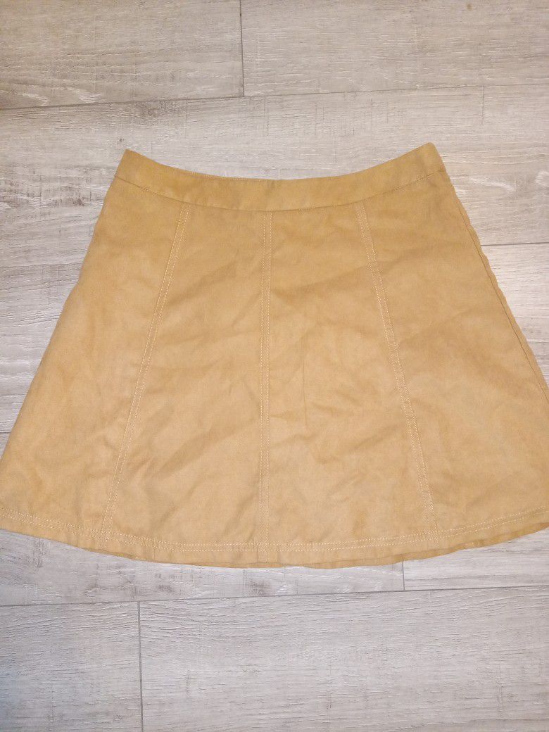 Womens Brown Skirt Size 14, Soft  Feel Material 