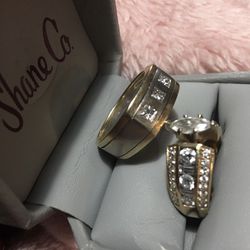 Wedding Set His And Hers Rings 