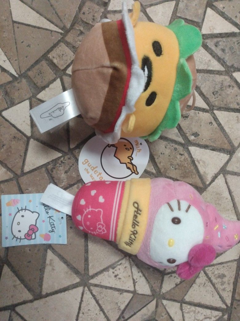Brand New Gudetoma Hello Kitty Plushies 12Each