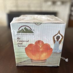 NIB Salt Bowl w/Massage Stones