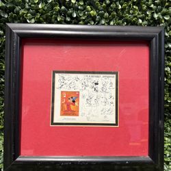 Disney "Sorcerers' Apprentice" 1992 LE 12x13 Framed Stamp/Art Print w/COA!