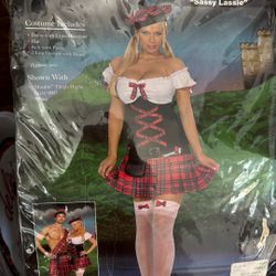 Halloween costume, Scottish sassy Lassie, small
